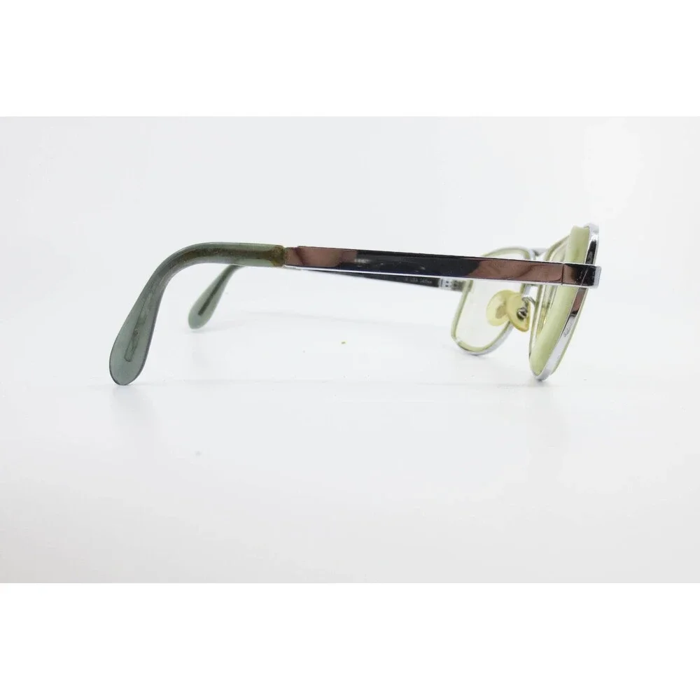 Alvis USA Vintage Aviator Eyeglasses Silver Metal Double Bridge Frame 54-18 140